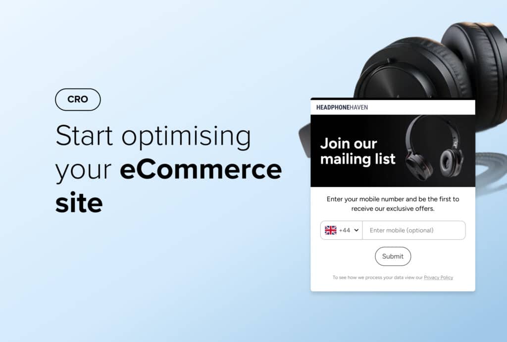 Start optimising your eCommerce site
