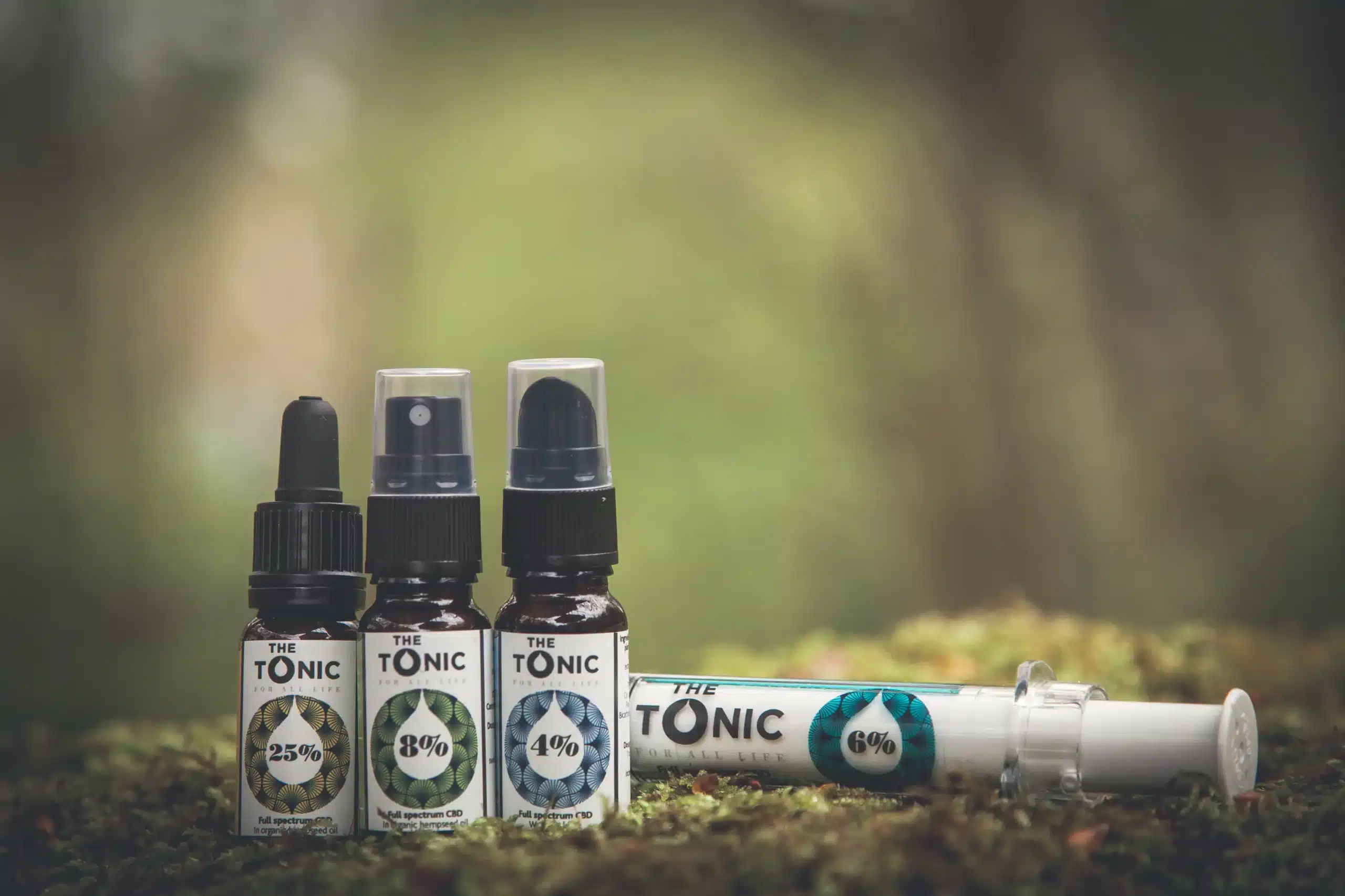 Tonic herbal bottles