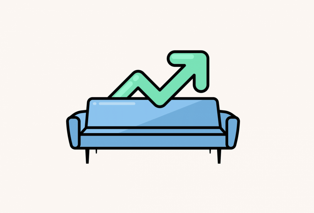 Blue sofa