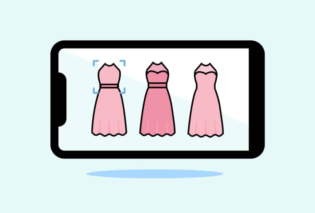 3 pink dresses