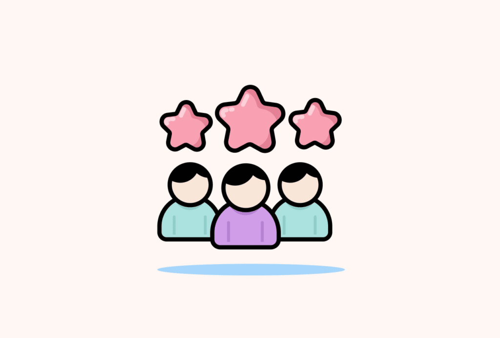 3 people with stars on top of them