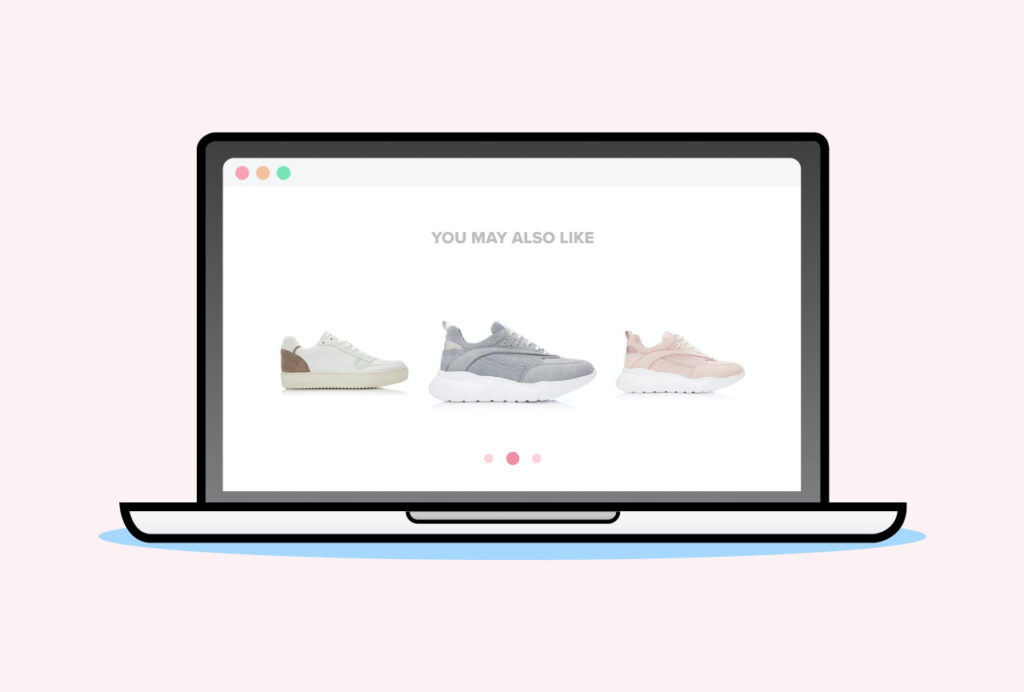 trainer options on a shopping site