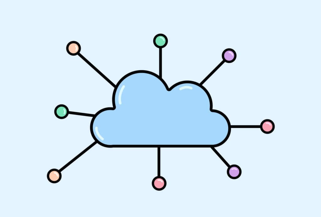 cloud with spider diagram