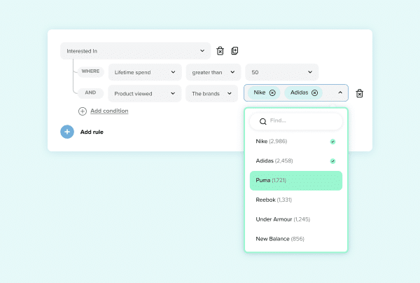 Segment by product views & purchases