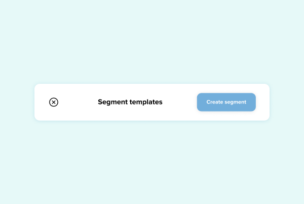 Segmentation templates